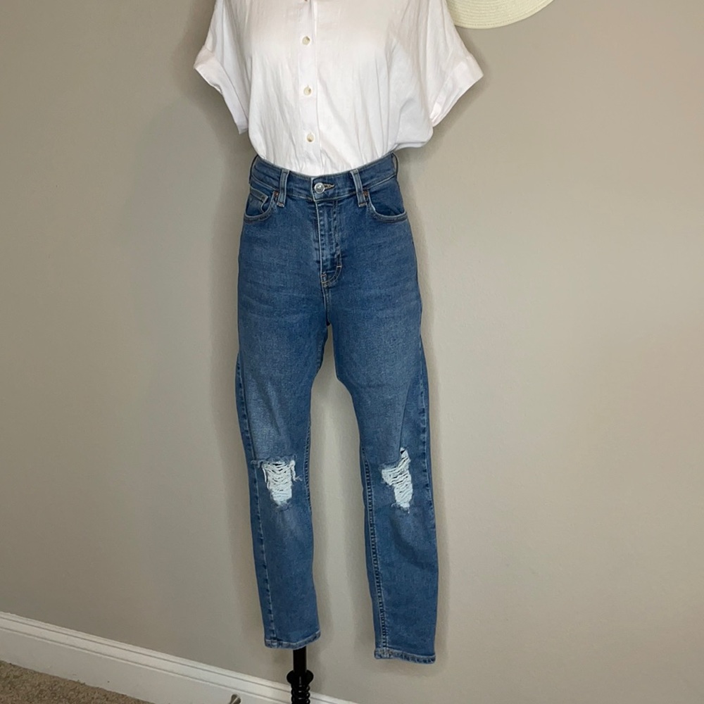 Topshop Jamie Ripped Jeans